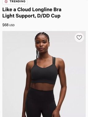 lululemon athletica Like a Cloud Longline Bra - Black